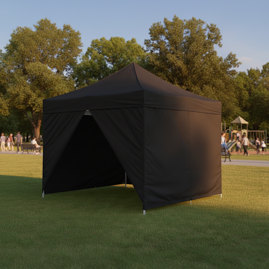 Solid wall with windows rolled-up, 4 Sided 420D 10x10ft