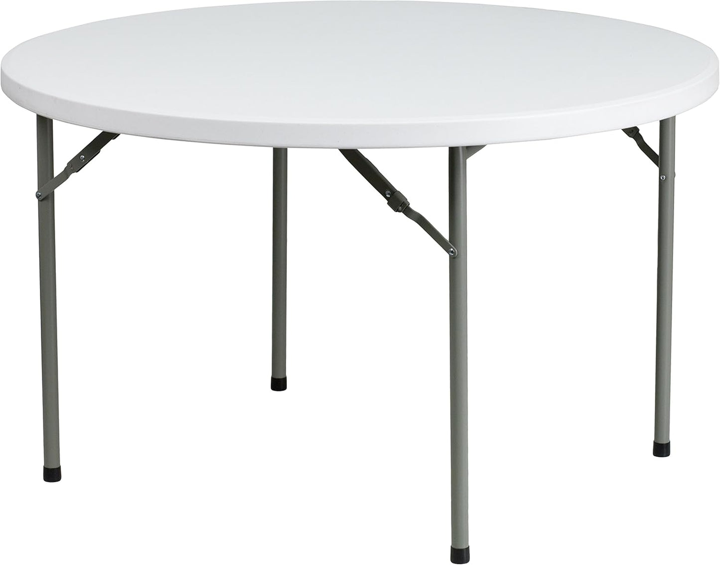 4 Ft Non Foldable Round Table – White