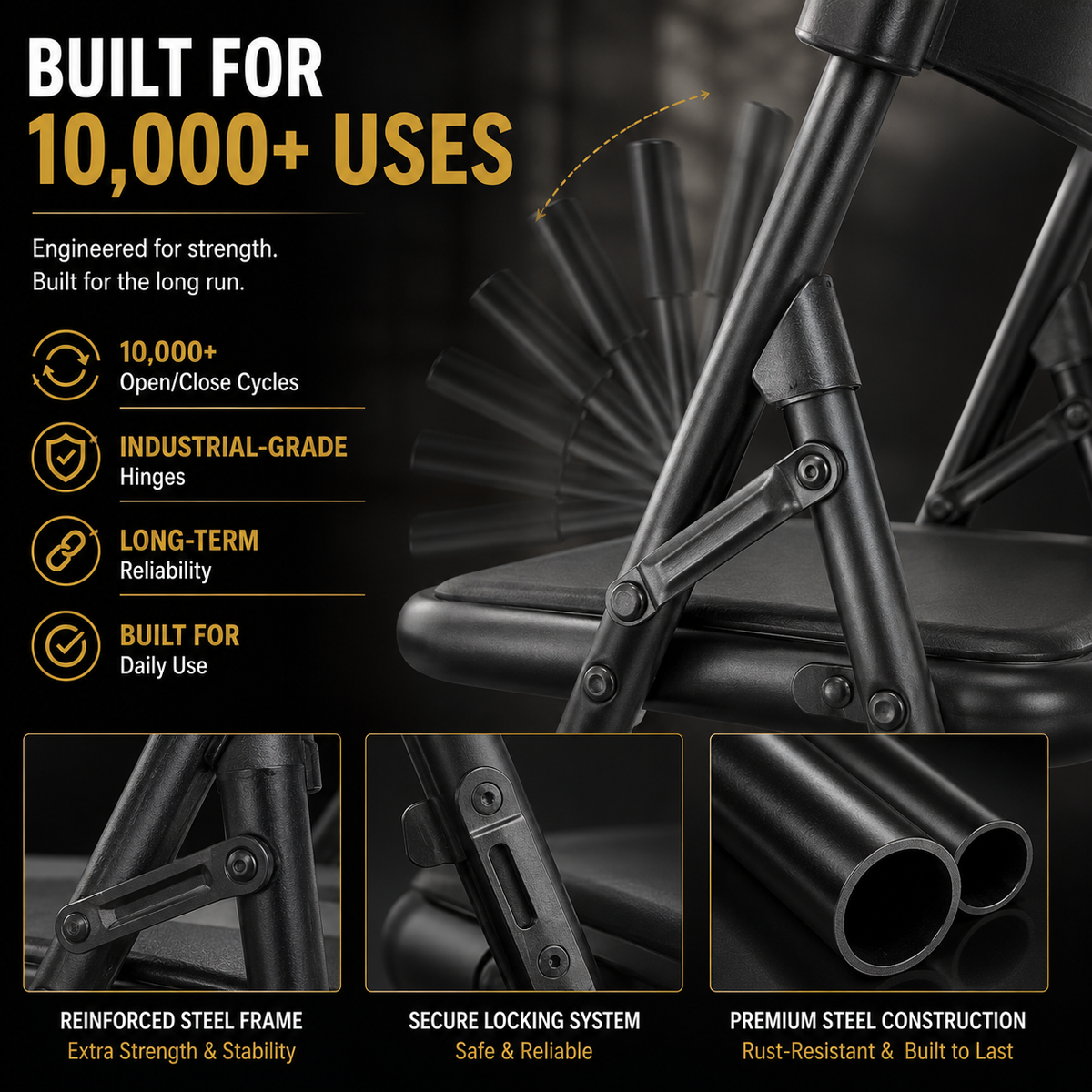 Injection Mold Folding Chair