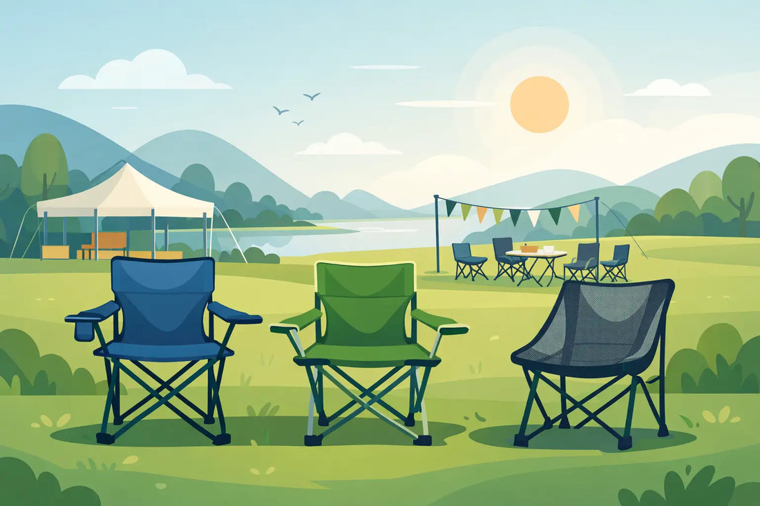 Sillas portátiles para eventos al aire libre