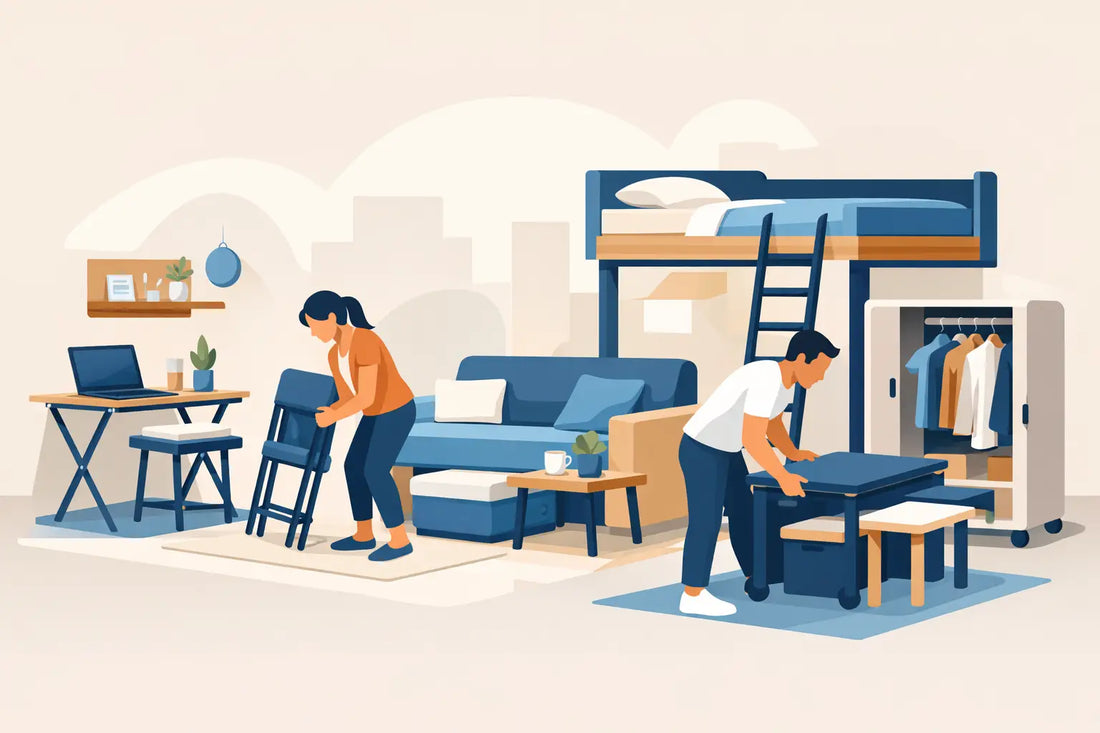 Muebles portátiles para espacios pequeños
