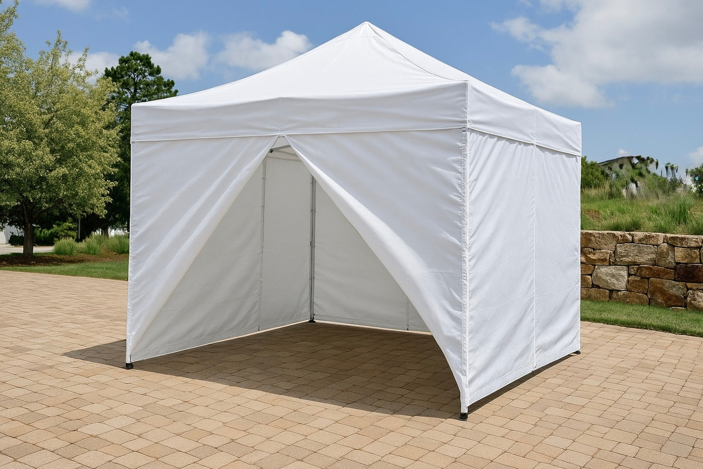 Solid wall with windows rolled-up, 4 Sided 420D 10x10ft