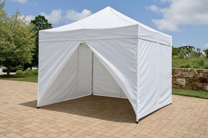 Solid wall with windows rolled-up, 4 Sided 420D 10x10ft