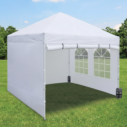 Solid wall with windows rolled-up, 4 Sided 420D 10x10ft