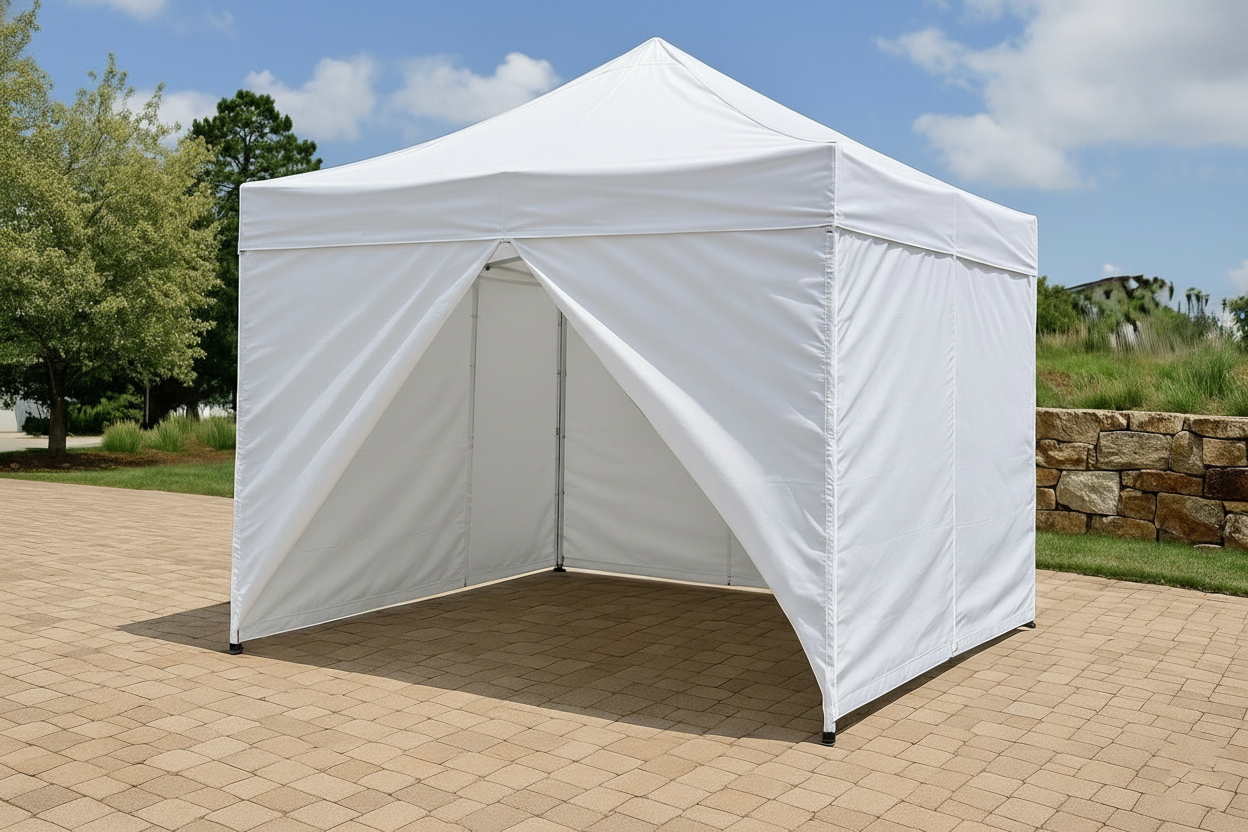 Solid wall with windows rolled-up, 4 Sided 420D 10x10ft
