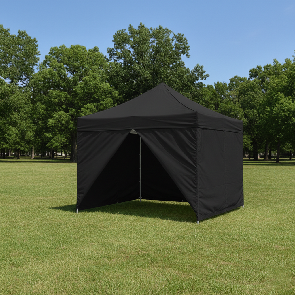 Solid wall with windows rolled-up, 4 Sided 420D 10x10ft