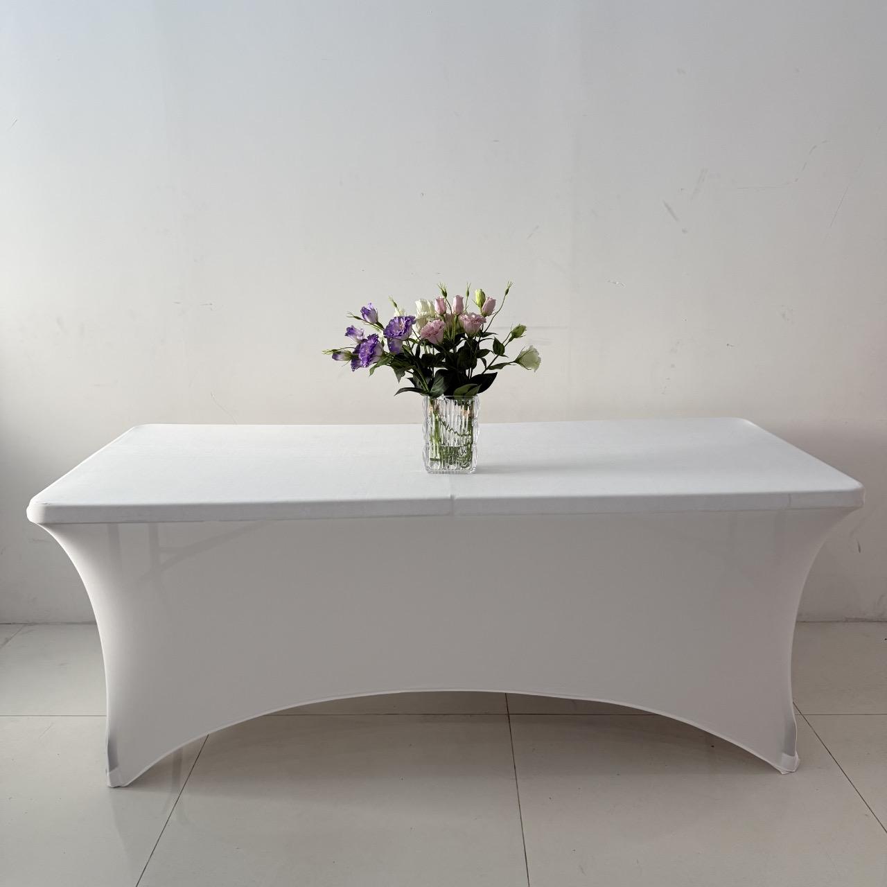 New 6ft Spandex Rectangle Table Cloth
