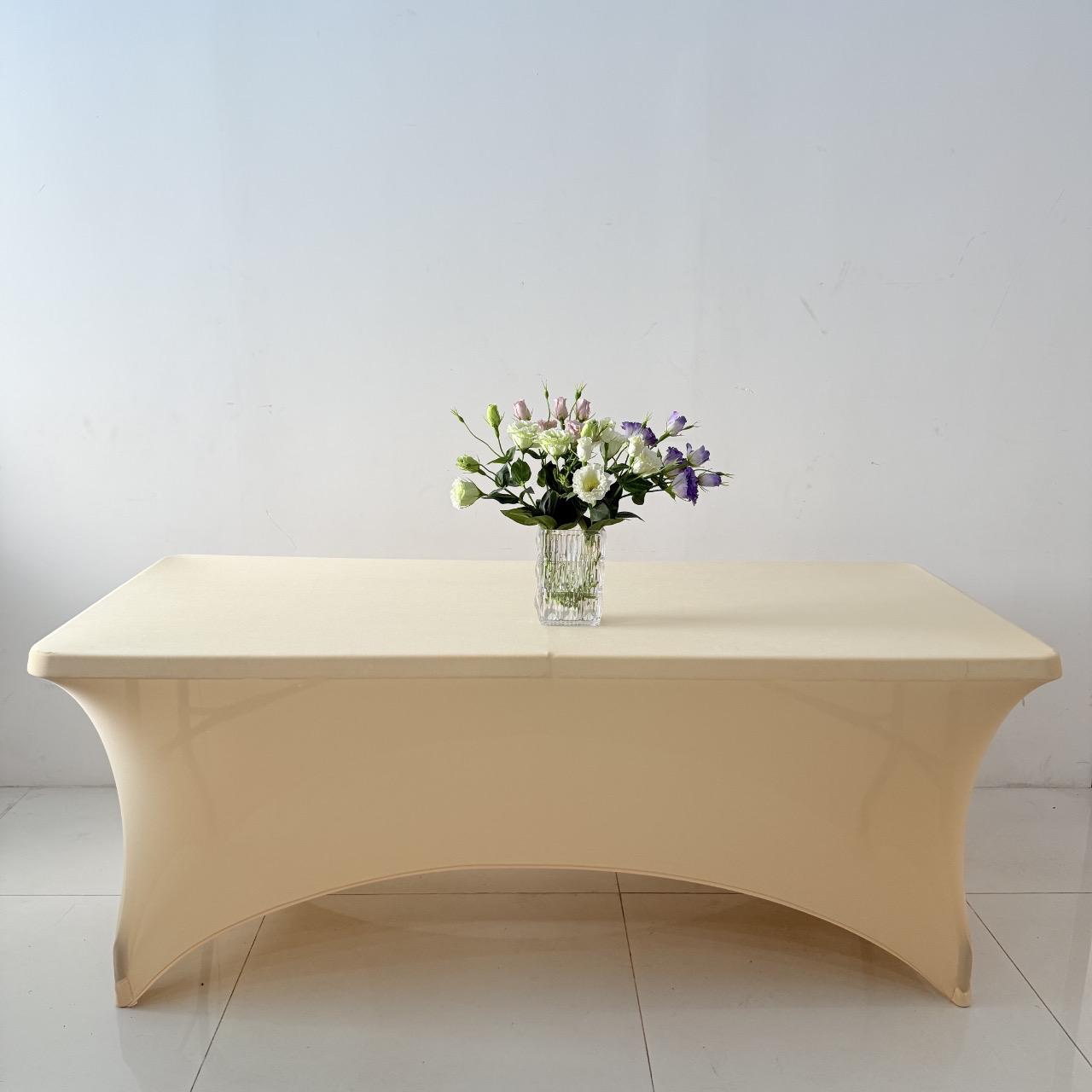 New 6ft Spandex Rectangle Table Cloth