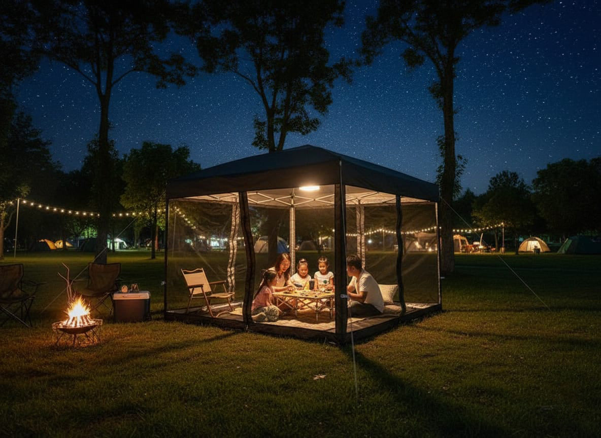 10×10 ft Mesh walls for Pop-Up Canopy Tent Full Mesh Sidewalls – Portable Outdoor Shelter with Zipper Door