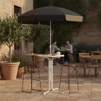 Cocktail Belly Bar Table White Color