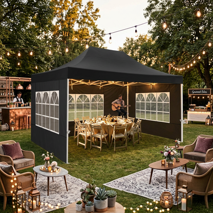 10x15 Pop-Up Canopy with 3 Side Walls