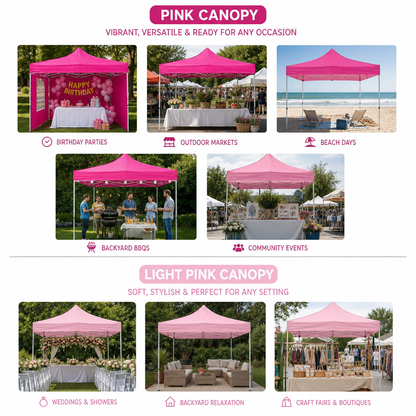 10 x 10 Canopy with Window Walls - Multicolor