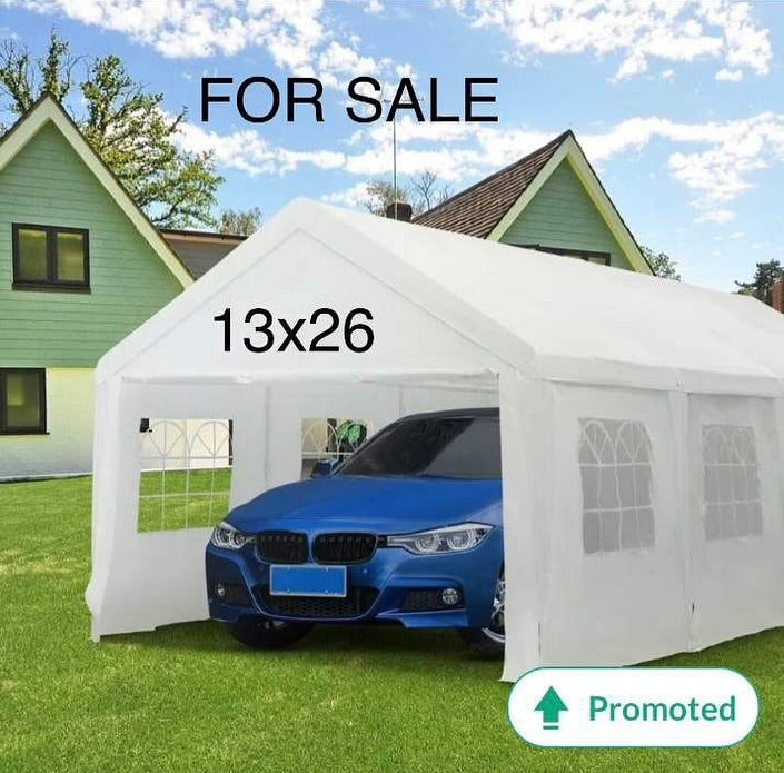 13×26 Ft Heavy Duty Carport Canopy Tent