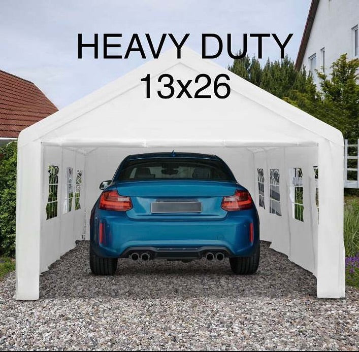 13×26 Ft Heavy Duty Carport Canopy Tent