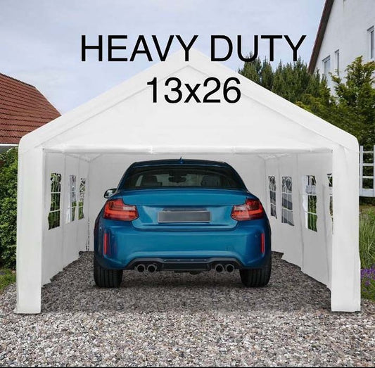 13×26 Ft Heavy Duty Carport Canopy Tent