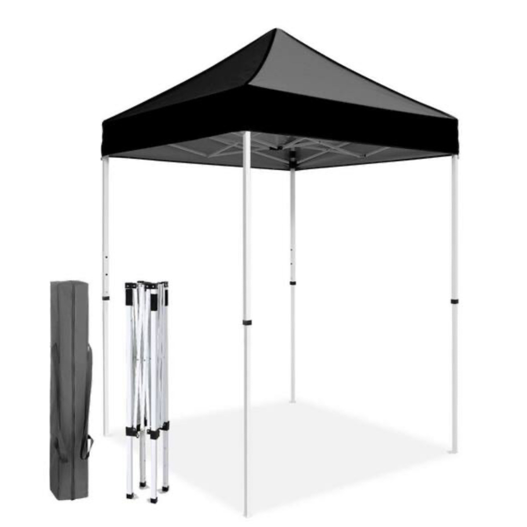 5’x5′ Pop-Up Canopy Tent with White Frame