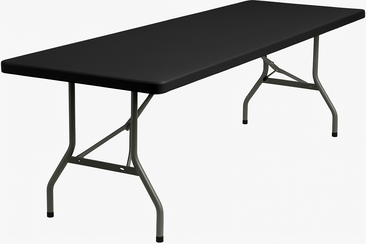8ft Non Folding Table - Black