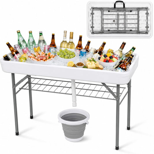 4FT Folding Ice Cooler Table