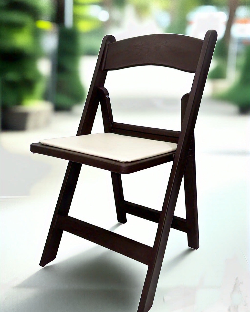 Hercules Series Resin Folding Chair – Chocolate