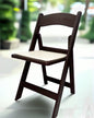 Hercules Series Resin Folding Chair – Chocolate