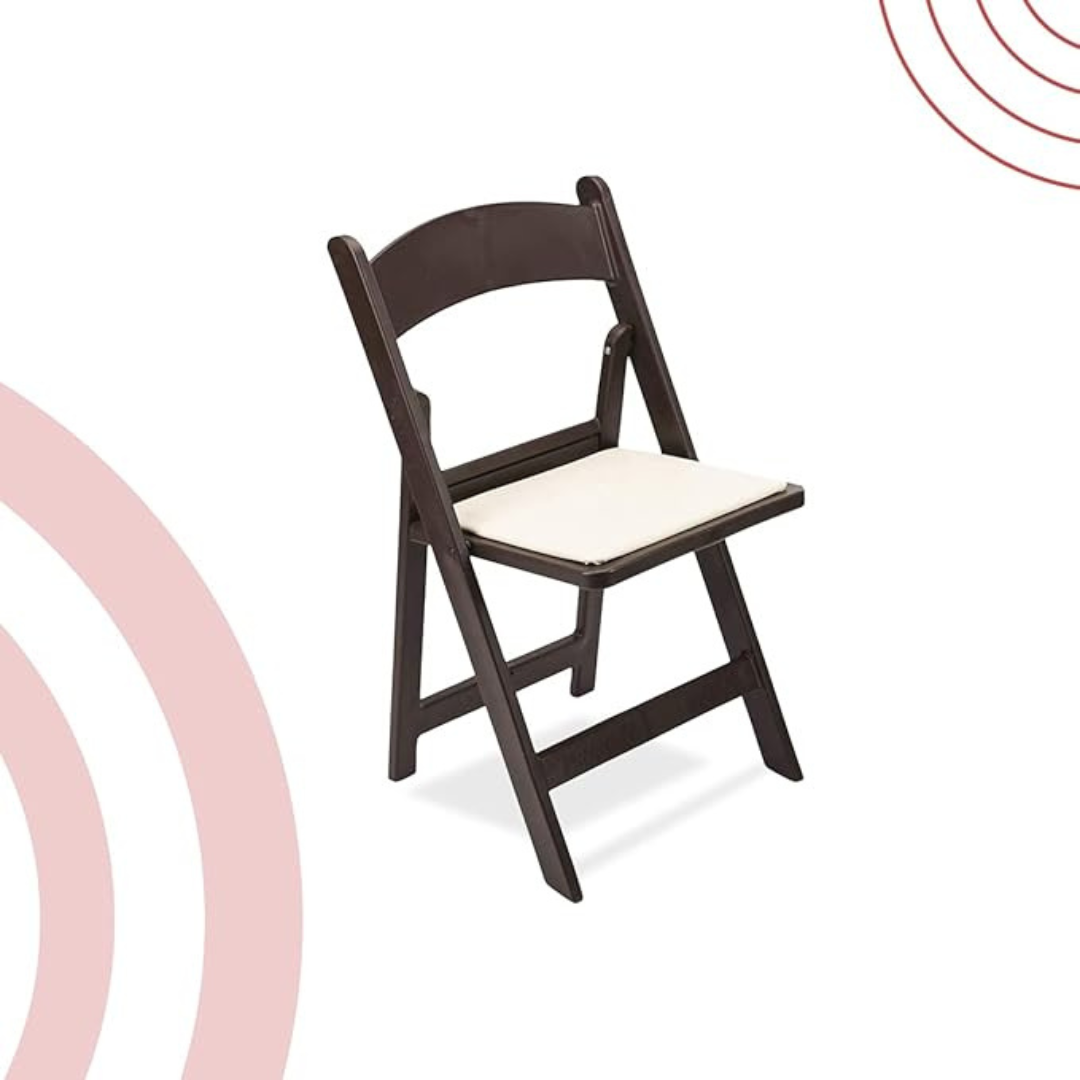 Hercules Series Resin Folding Chair – Chocolate