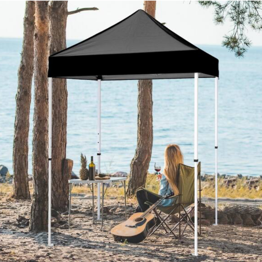 6.5’x6.5′ Pop-60.00Up Canopy Tent with White Frame