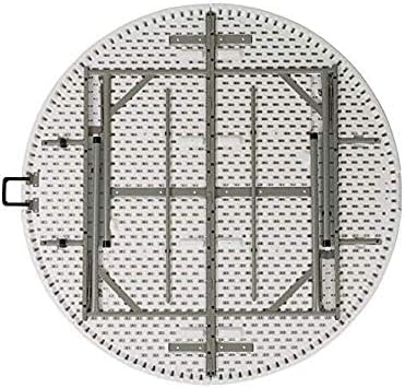 4ft Round Folding Table – White