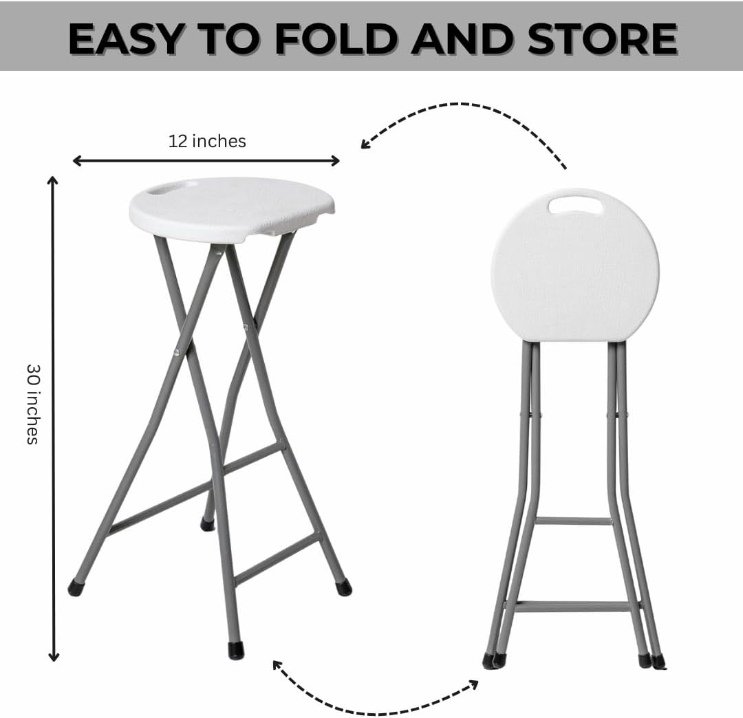 30 Inch Tall Folding Bar Stool Chair