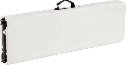 6ft Plastic Folding Bench – White