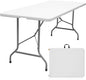 6ft Super Heavy Duty Plastic Folding Utility Table - White