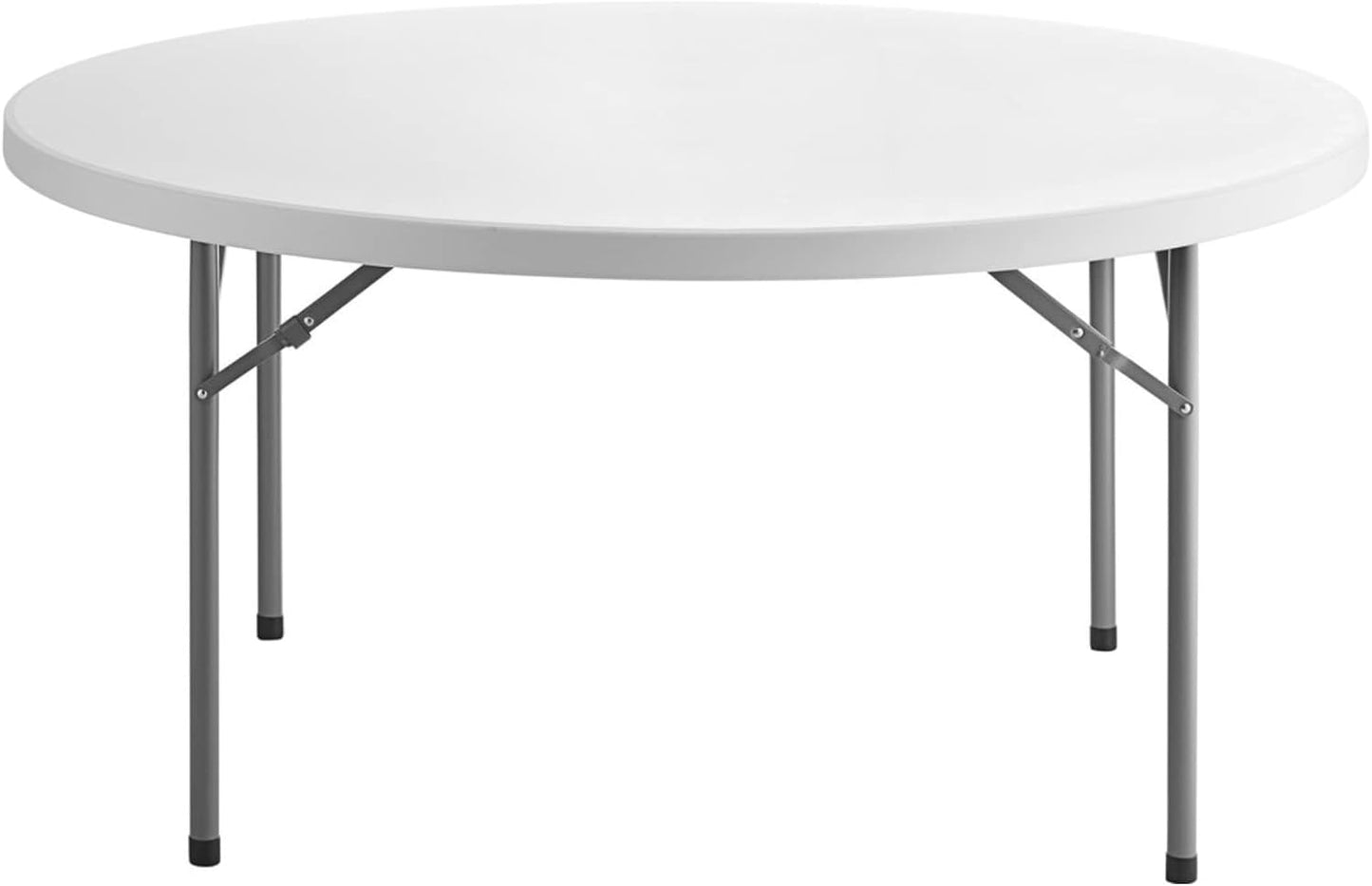 5 Ft Round Non-Folding Table – White