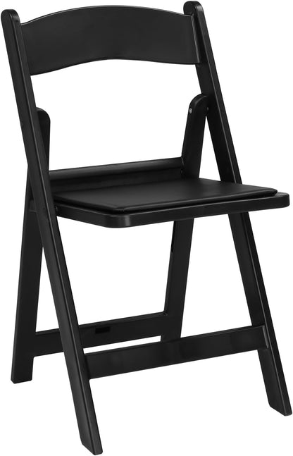 Hercules Series Resin Folding Chair – Black