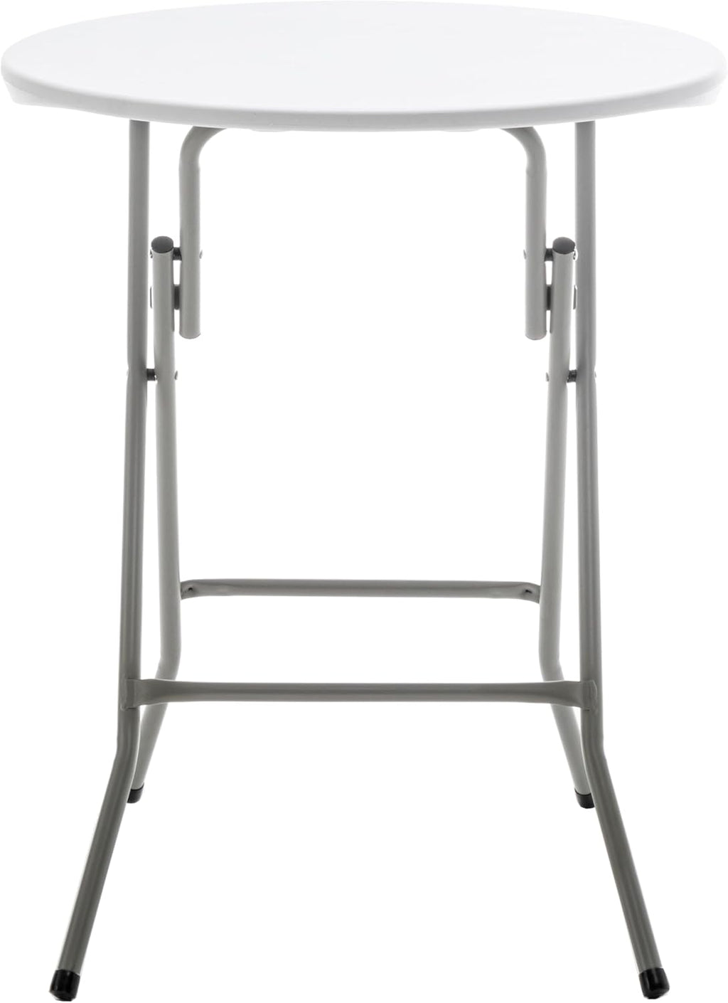 2ft Round Plastic Folding Table – White