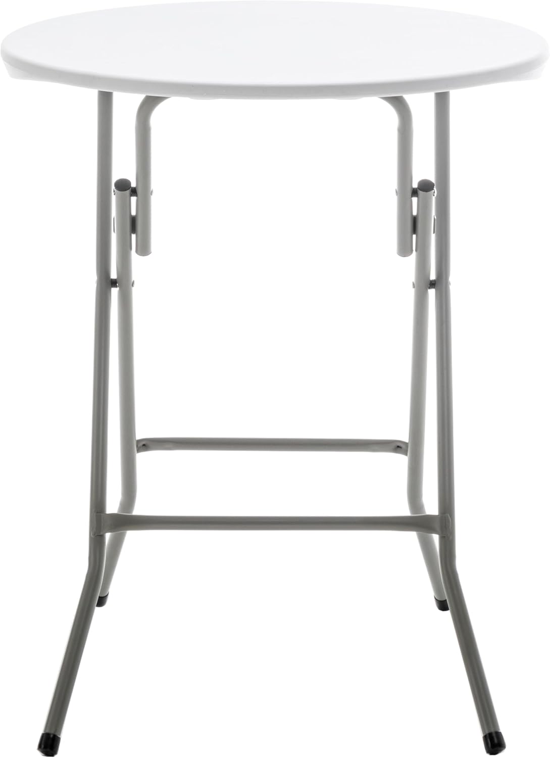2ft Round Plastic Folding Table – White