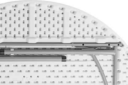 5 Ft Round Non-Folding Table – White