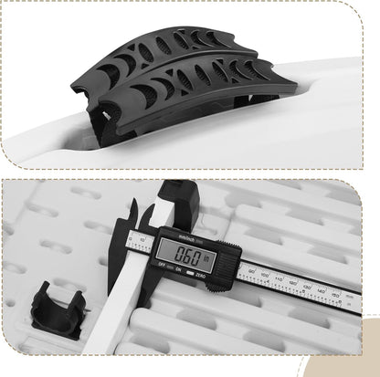 5ft Round Folding Table - White