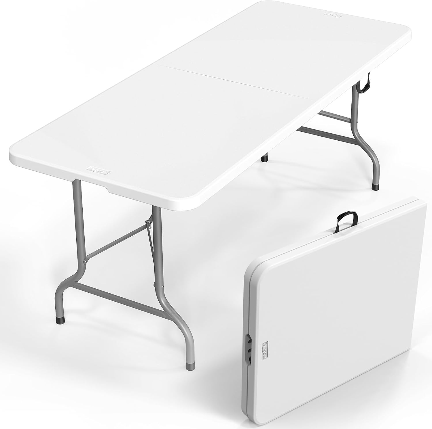 8ft Plastic Folding Table - White