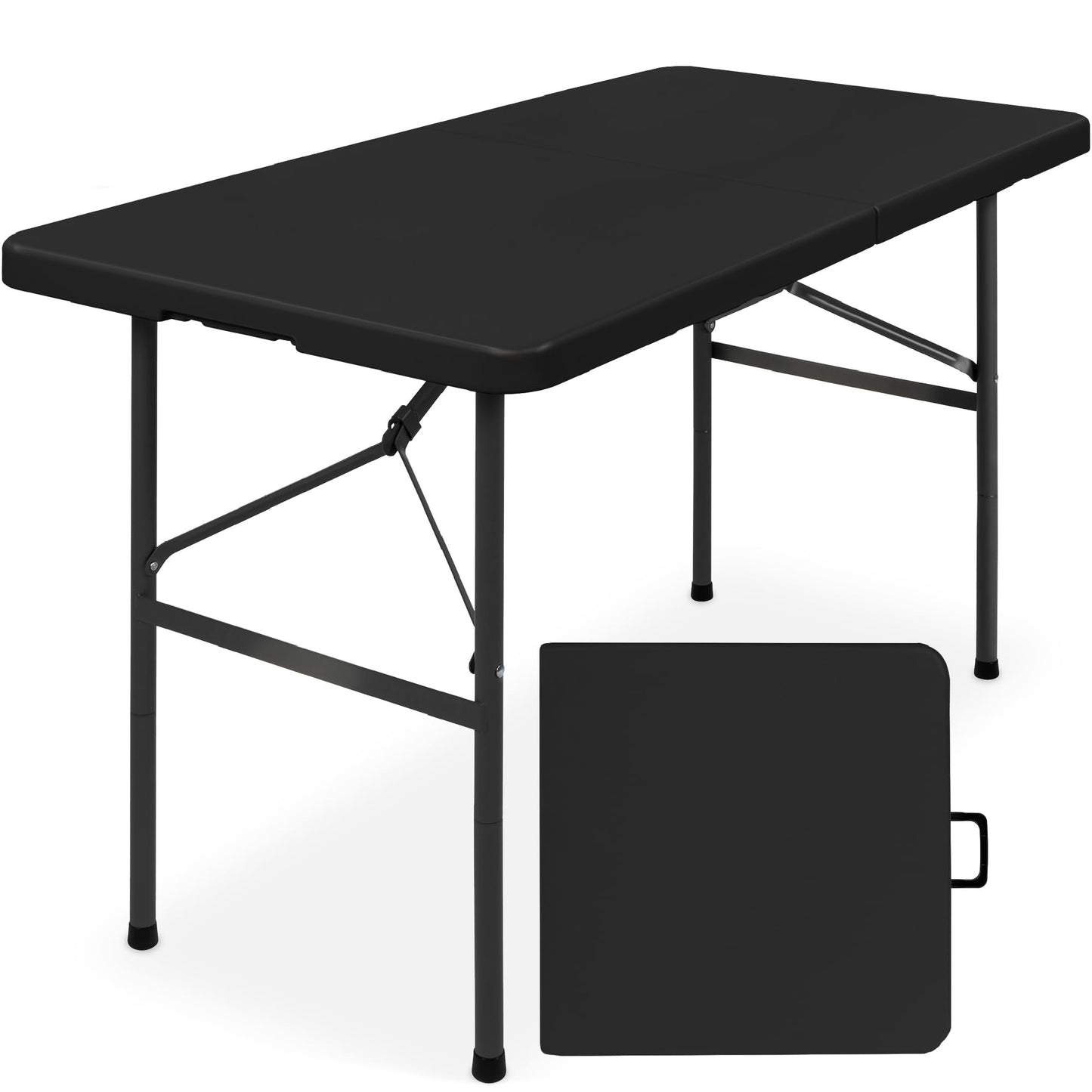 4ft Folding Plastic Table - Black