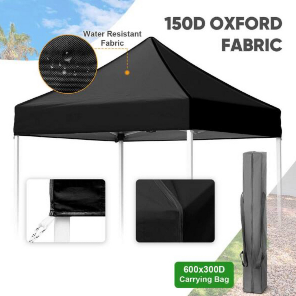 5’x5′ Pop-Up Canopy Tent with White Frame