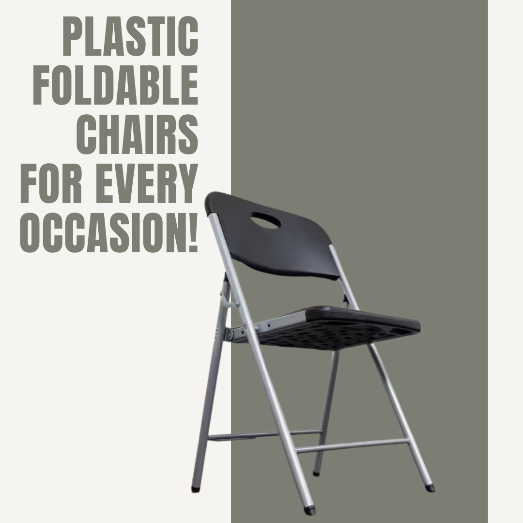 Commercial Grade Folding Chair – Black