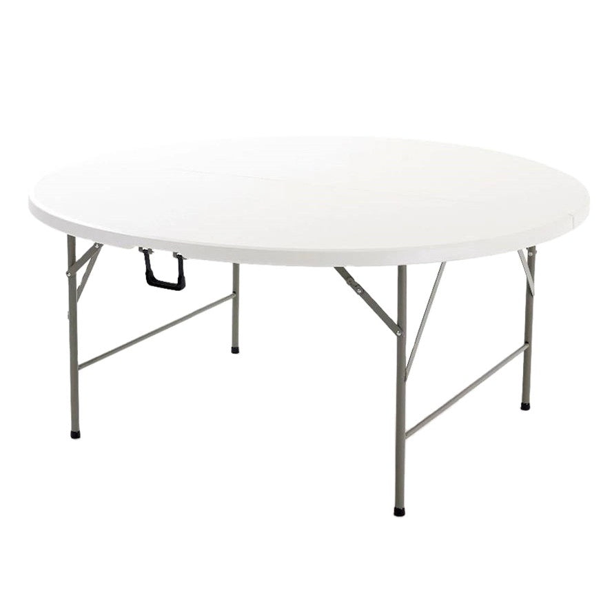 6 Feet Round Non-Folding Table – White