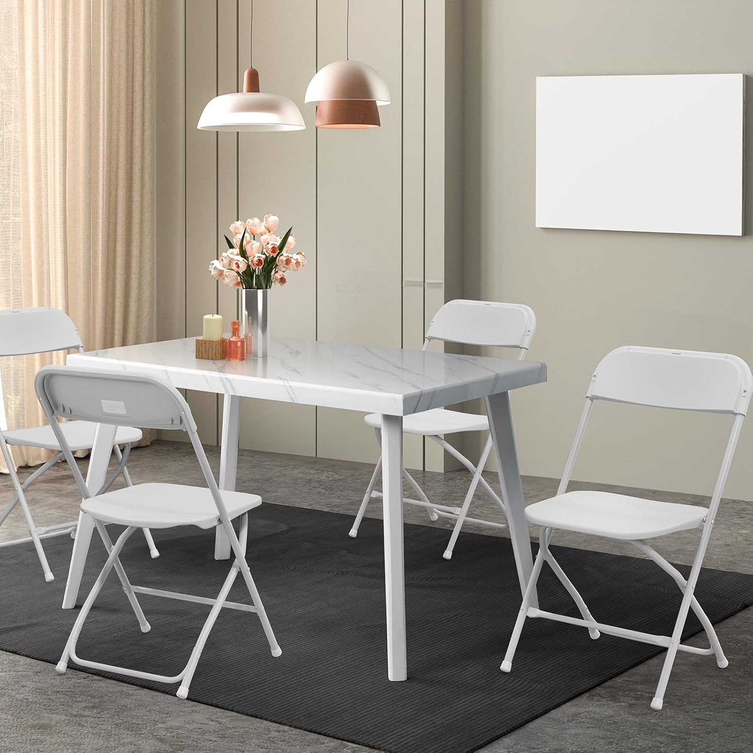 Party Series Plastic Folding Chair – White