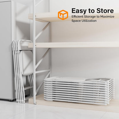 Party Series Plastic Folding Chair – White