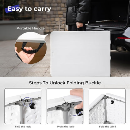 6 ft Bi-Fold Rectangular Folding Table