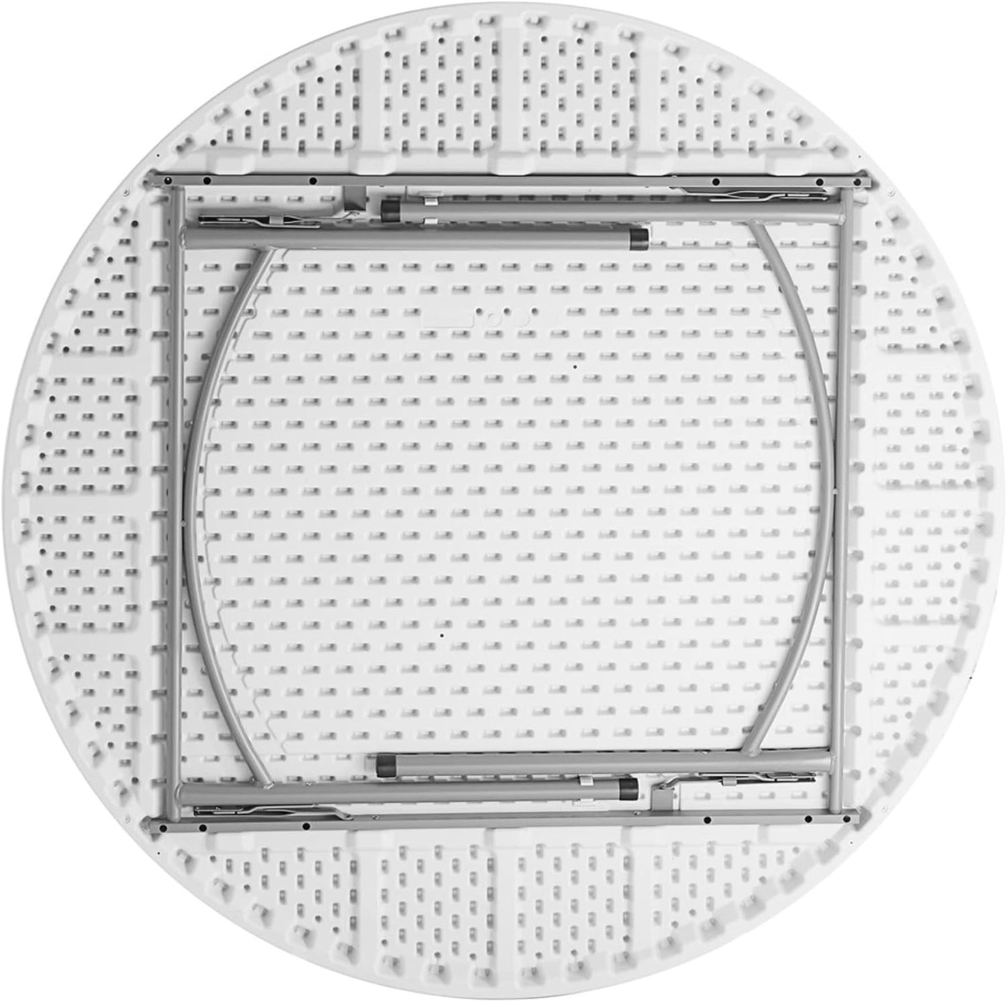 5 Ft Round Non-Folding Table – White