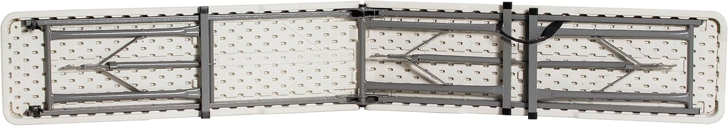 6ft Plastic Folding Bench – White