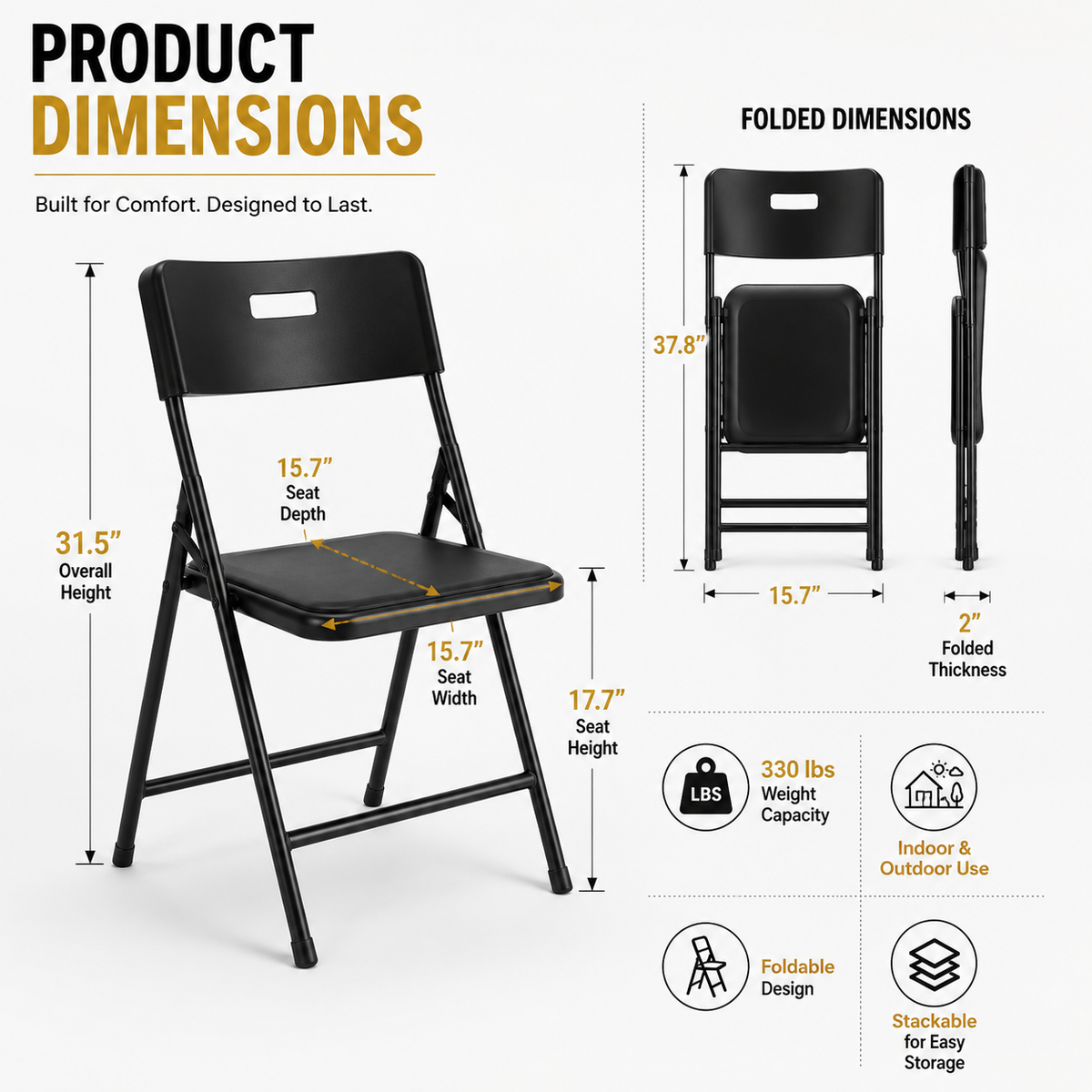 Injection Mold Folding Chair