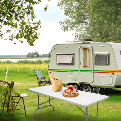 6 ft Bi-Fold Rectangular Folding Table