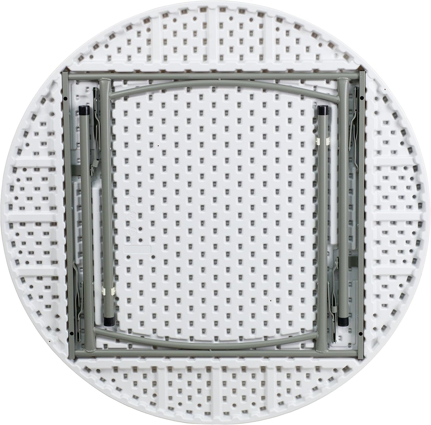 4 Ft Non Foldable Round Table – White