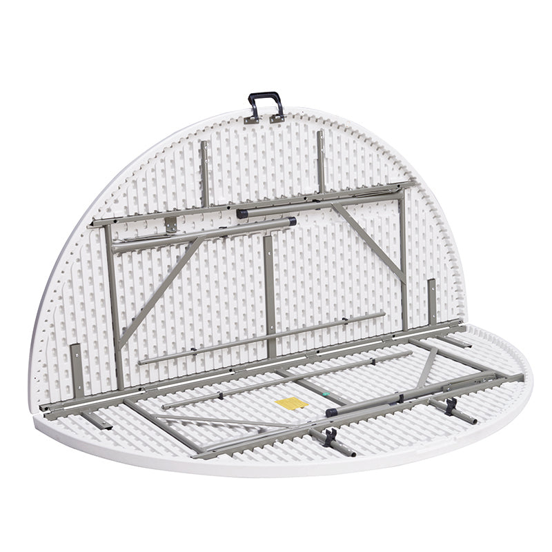 6 Feet Round Non-Folding Table – White